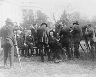Warren G.  Harding & Cabinet,  White House 8x10 Silver Halide Photo Print
