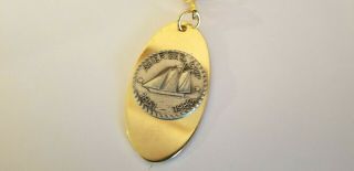 Vintage Keychain Americas Cup 1851 - 1983 Gold And Silver