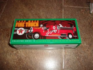 1998 Texaco 1929 Mack Fire Truck Die - Cast Metal Bank Collector Series 15