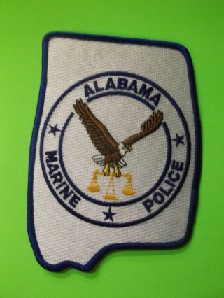5 1/4 " Alabama Al (marine) Police Patch Sheriff