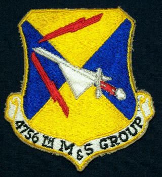 Korean War Era Usaf 4756th M&s Group Patch