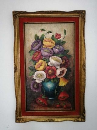 Old Painting Oil On Canvas Signed Vincent Van Gogh