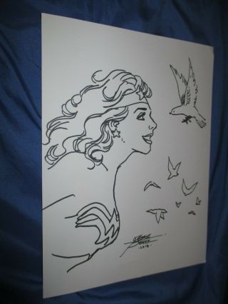 Wonder Woman Art Sketch By George Perez Justice League Jla