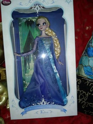 Disney Store Snow Queen Frozen Elsa 17 " Doll Princess Limited Edition Of 2500