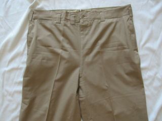 Vtg 1950 Us Army Officer Wool Trouser Pant Drop Loop Named 41x27 Khaki 40s 50s