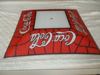 Coca Cola Glass Tiffany Style Ceiling Light Cover 13 3/4 " X 13 3/4 "