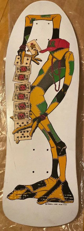 Vintage 80s Powell Peralta Ray Barbee Rag Doll White Skateboard Deck Cliver