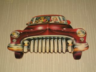 Neat Vintage Old Car Christmas Gift Card