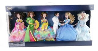 Rare Disney Store Live Action Cinderella Doll Set Prince Limited 2015 Collectors