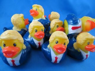 Of 11 Trump 2 " Rubber Ducks Duckies 2020 President Novelty Gop Toy