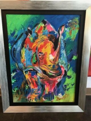 Leroy Neiman Oil Painting Hand Signed Authentic Framed Art