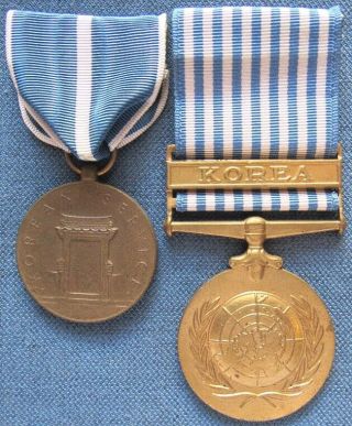 Us Korean Service Medal & United Nations Korean Service Medal
