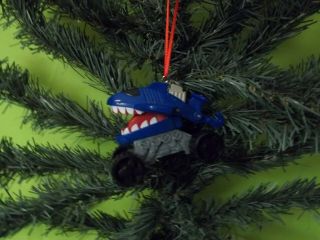 Shark Custom Christmas Ornament Hot Wheels Monster Truck Vtg 1993 Attack Pack