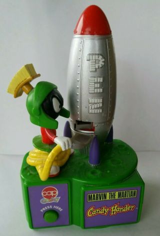 Pez 1998 Rocket Ship Warner Bros Marvin The Martian Candy Hander