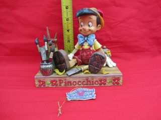 Jim Shore Disney Traditions Pinocchio Figurine Carved From The Heart 4005220