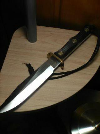 VINTAGE Ek Commando Knives Richmond Pre Blackjack Micarta M5 Bowie Knife 2