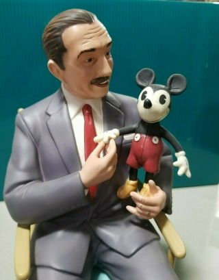 Wdcc Walt Disney & Mickey Mouse Figurine " It Was All Started By A Mouse " Nib