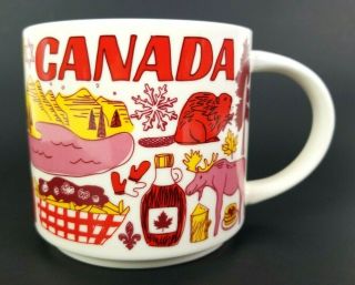Starbucks Been There Series 2018 Canada Coffee Tea Mug Cup 14 Oz Moose Maple Eh?