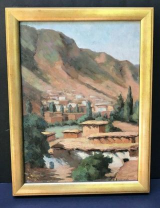 Lorenzo Palmer Latimer Well Listed Fine Artist Early California Painting Signed