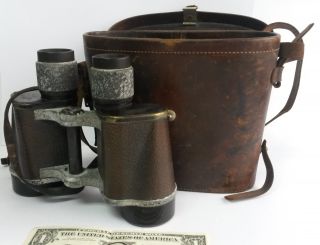 Vintage Carl Zeiss Jena Delactis Binoculars 8 X 40 German S/n 1190635