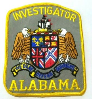 Old Alabama Investigator Patch