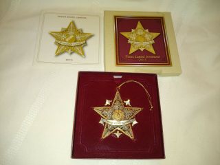 2015 “lone Star " Texas State Capitol Ornament - Box & Pamphlet Euc