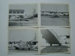 Korean War Era 4 Us Air Force Fairchild C - 123 Military Air Transport Photographs