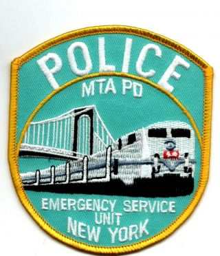 Police Patch Nypd York City Subway Emergency Service Unit