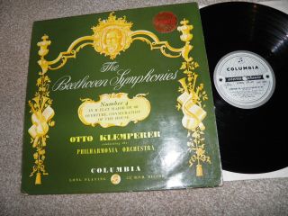 Beethoven Symphony No.  4 Klemperer Philharmonic - Columbia Sax 2354 Stereo Ist Pr