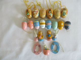 Set Of 21 Wooden Easter Ornaments From Carol Wright Gifts