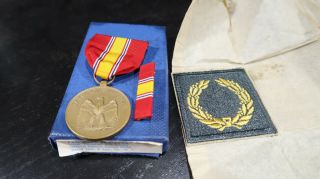 Korean War Era Us Army National Defense Service Medal Boxed