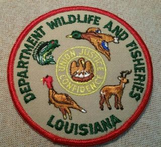La Louisiana Department Of Wildlife And Fisheries Patch