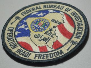 FBI F.  B.  I.  SERVARE VITAS HOSTAGE NEGOTIATOR Desert Sand HRT burdock INSIGNIA 3