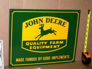 John Deers - Good Implements Sign - 4 Legged Green Deere Kicking Back Feet In Air