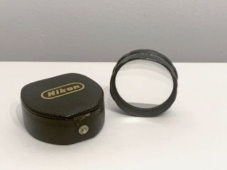 Vintage Nikon 20 Dptr Diopter Lens W/ Case - Ophthalmoscope Opthalmology Optical