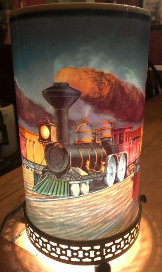 Vintage Goodman Motion Lamp Railroad Racing Train Light Lamp