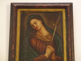 18TH TO 19TH CENTURY OLD MASTER PAINTING MADONNA MUSEUM QUALITY ICONIC SWORD 3