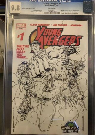 Young Avengers 1 Cgc 9.  8 Wizard World Variant First Young Avengers