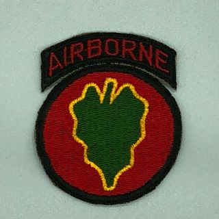 Us Army 24th Infantry Division Airborne Ssi Patch German Made Attached Tab 909o