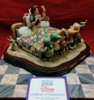 Rare Vtg.  1989 Walt Disney Snow White & The Seven Dwarfs Statue Schmid Limited -