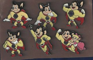 Lions Club Pins Mighty Mouse 6 Pin Set