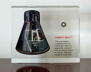 Liberty Bell 7 Mercury Capsule Flown Component Kansas Cosmosphere Acrylic Lucite