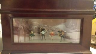 Mr.  Christmas Animated Holiday Symphonium 10 Disc Music Box Ballet/winter Scene