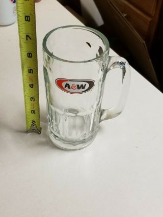 Vintage A&w Root Beer Thick Glass Mug,  Root Beer Float,  Collectible