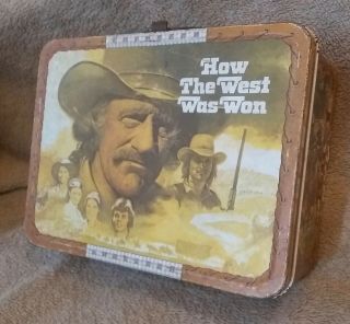 1978 How The West Was Won Lunch Box,  No Thermos James Arness