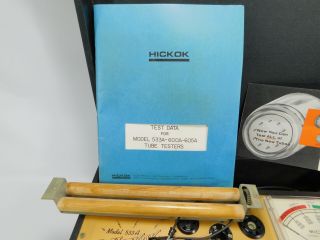 Hickok 533A Dynamic Mutual Conductance Vintage Tube Tester (good meter movement) 3