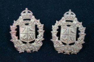 Ww2 Canadian 7th 11th Hussars Regiment Collars Insignia Pair