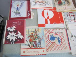 35 Vintage 1930 ' s Christmas,  Years Cards with Envelopes 2