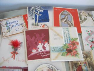 35 Vintage 1930 ' s Christmas,  Years Cards with Envelopes 3