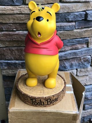 Disney Big Fig Figure Statue Winnie The Pooh Figurine Complete W/ Box L/w